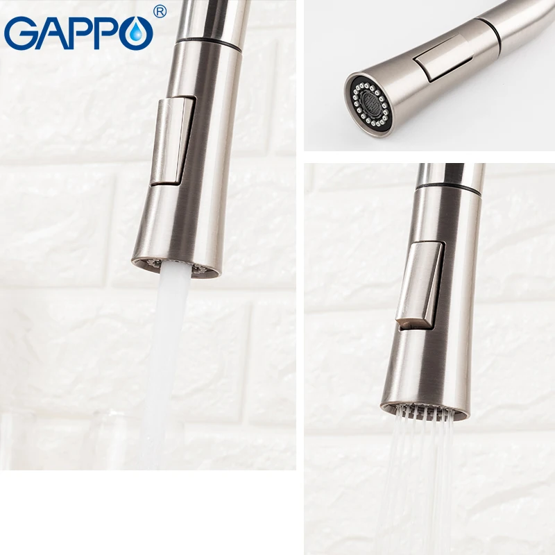 GAPPO Stainless Steel Smart Sensor Kitchen Faucets Touch Control Kitchen Mixer Touch Faucet for Kitchen Pull Out Sink Taps