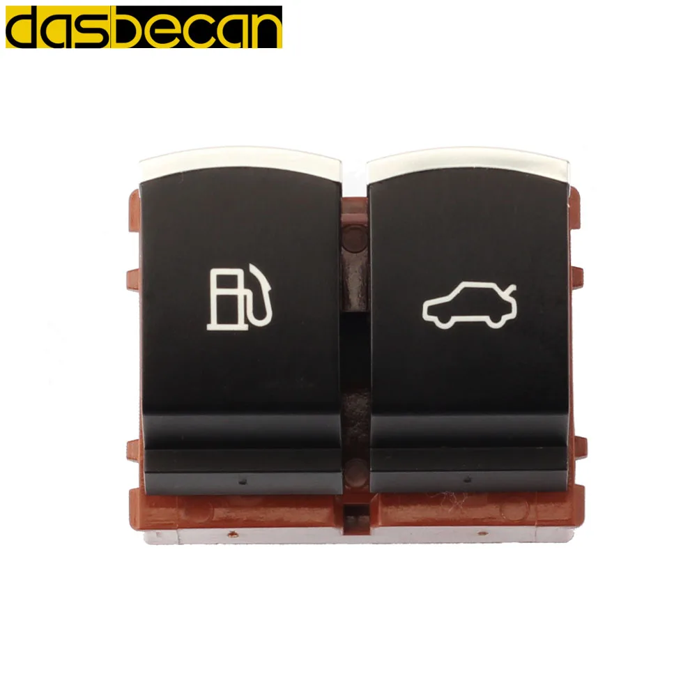 

Dasbecan Chrome Fuel Tank Door Trunk Release Switch For VW Passat B6 B7 3C Jetta MK5 Trunk Luggage Button 35D 959 903 35D959903