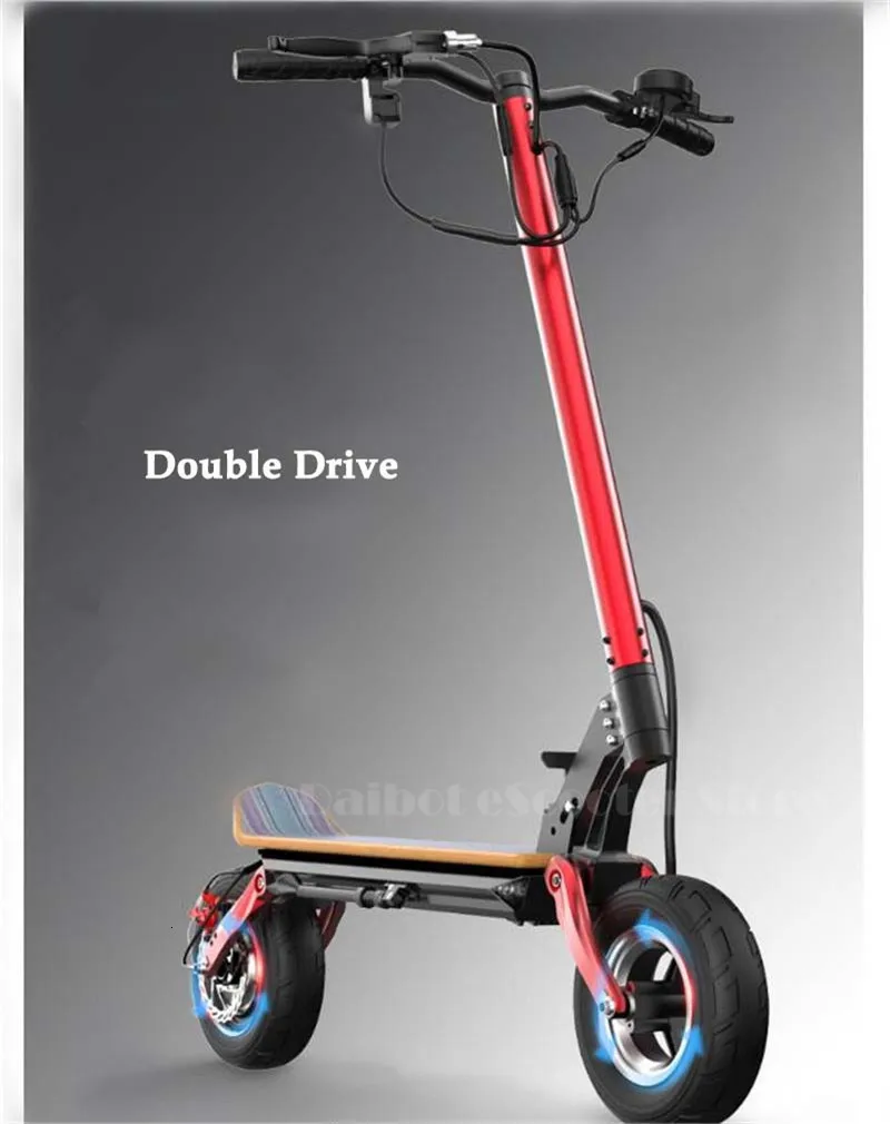 Daibot Off Road Electric Skateboard Two Wheels Electric Scooters Double Drive 10 Inch 500W Foldable Powerful Electric Scooter (5)
