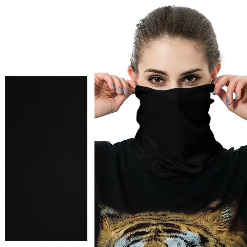 Buffe Custom Headwear Headband Solid Color Unisex Magic Tube Seamless Bandanas Cycling Face Mask Shield Head Scarf Neck Gaiter