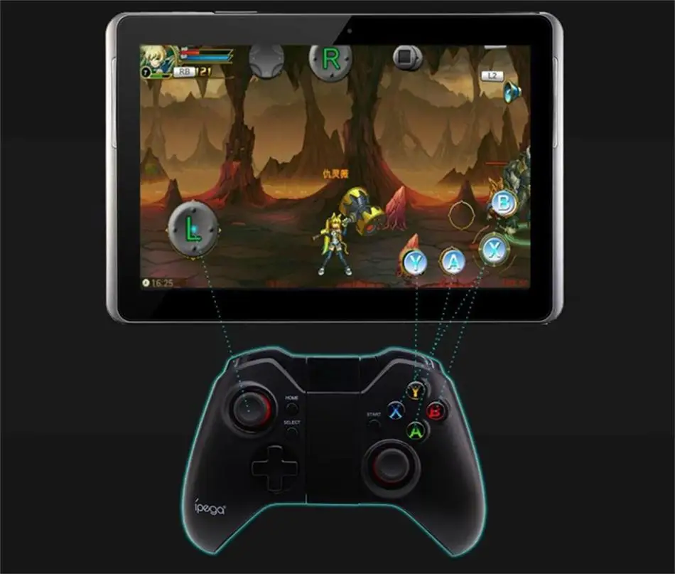 Для Android/iOS планшетный ПК смартфон ТВ коробка IPEGA PG-9037 PG 9037 беспроводной геймпад Bluetooth игровой контроллер регулируемый держатель