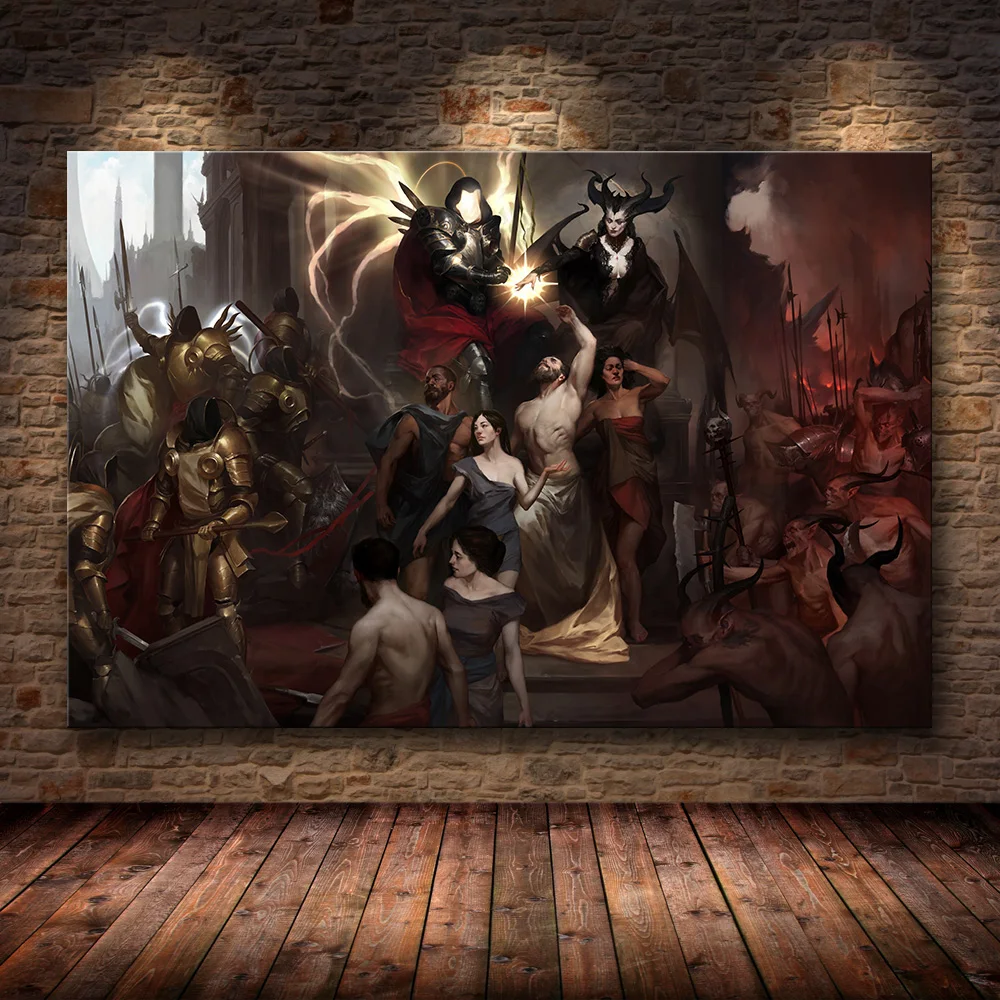 12 Diablo IV HD игровой плакат Lilith Dormitory домашний Декор украшение квартиры живопись спальня наклейки на стену холст плакаты, постеры - Цвет: 12