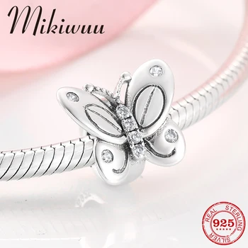 

Hot sale Lively butterfly 925 Sterling Silver Charms Stopper Spacer bead For jewelry making Fit Original Pandora Charm Bracelets