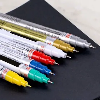 

Art Marker Pens Paint Pen 0.7mm Rubber Writing Wood Car Tire Glass Portable Paper Stationery Student