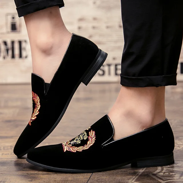 Ikenne Leather Embroidery Loafers - Image 6