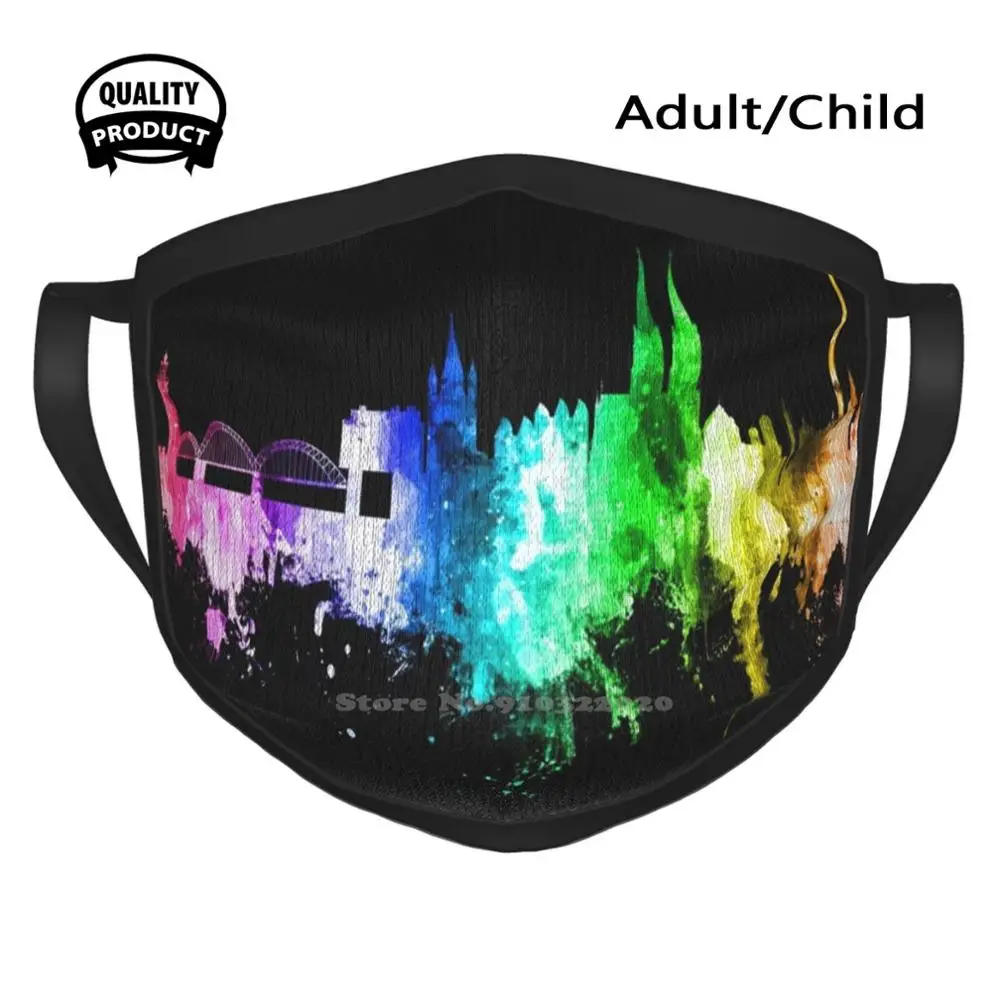 

Cologne Germany Skyline Outdoor Cycling Fishing Motorcycle Face Masks Cologne Cologne Skyline Skyline Cityscape Cologne Germany