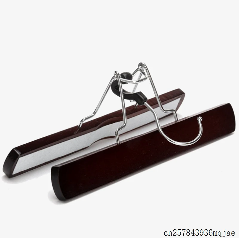 50pcs Non-slip Wooden Cloth Hangers Collection Wood Skirt Hangers