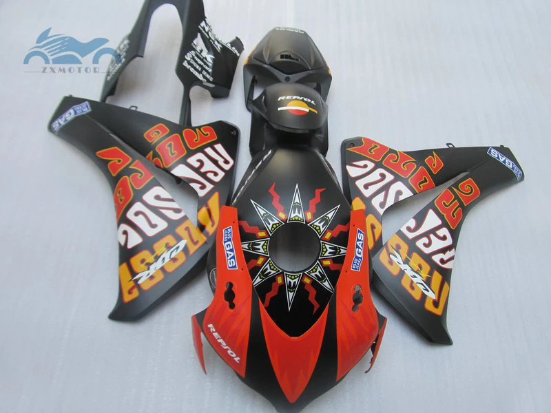 Высококачественный Комплект обтекателя впрыска, пригодный для Honda CBR1000RR 2008-2011 CBR 1000RR 08-11 ABS Пластиковые обтекатели комплекты кузова KQ04
