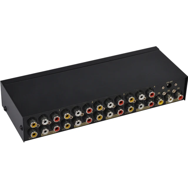 AV сплиттер DVD HDTV RCA видео сплиттер коробка 1 до 8 Выход 3RCA распределитель 1 в 4 RCA Аудио Видео AV адаптер не переключается
