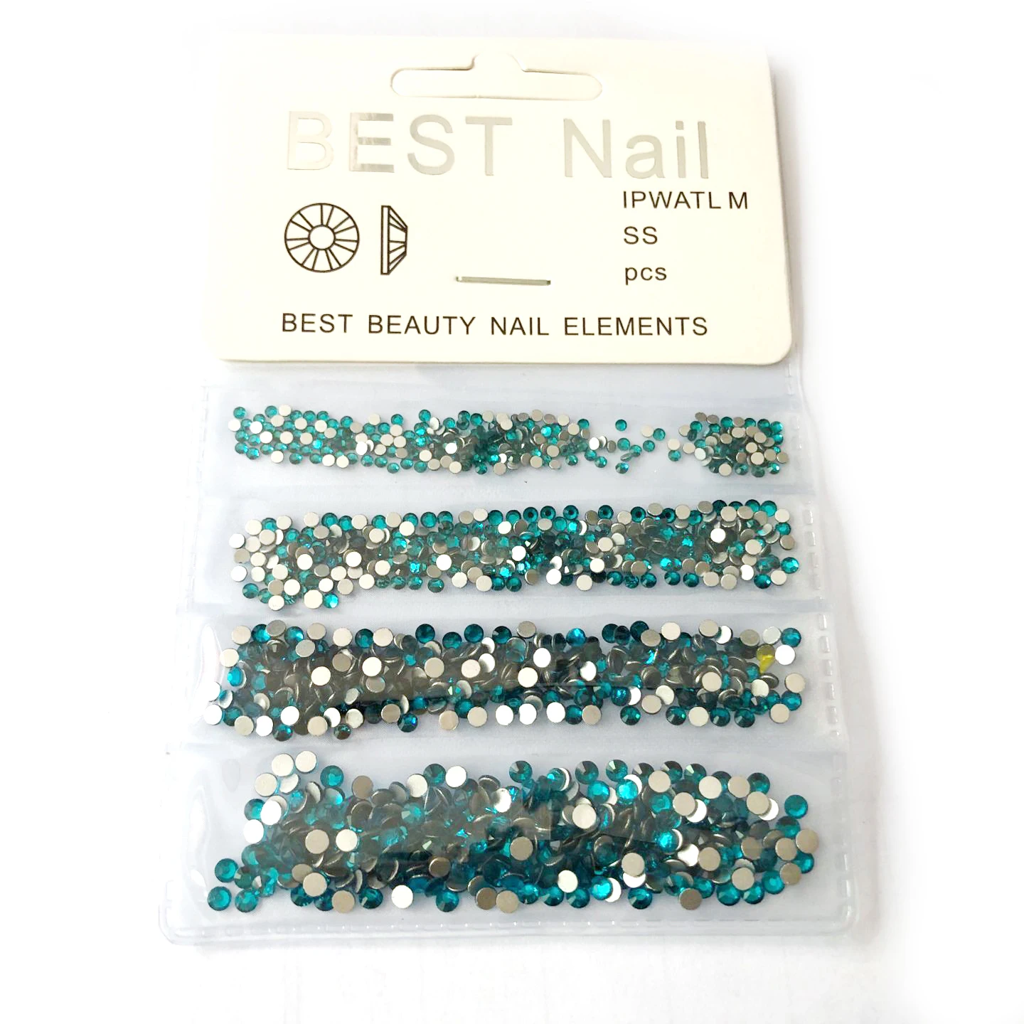 1 упаковка стеклянные стразы для ногтей разных размеров SS4 SS6 SS8 SS10 украшения для ногтей камни блестящие драгоценные камни аксессуары для маникюра - Цвет: peacock