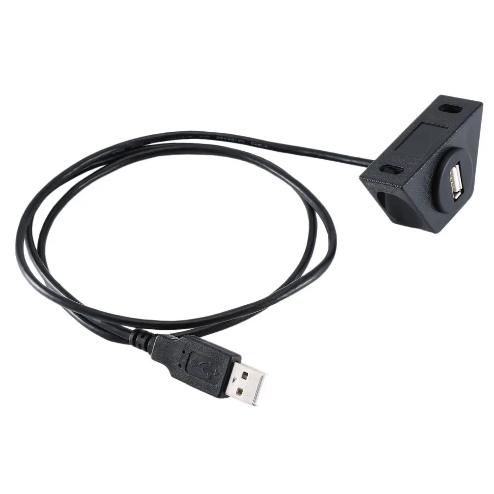 Кабель Usb2.0 Am/Af с маленькой головкой(без магнитного кольца) кабель-удлинитель для автомобильной панели