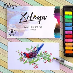 Carte postale en pâte de bois Pure 300G, 8 feuilles de papier pratique pour aquarelle, croquis, peinture, Graffiti pour étudiant 