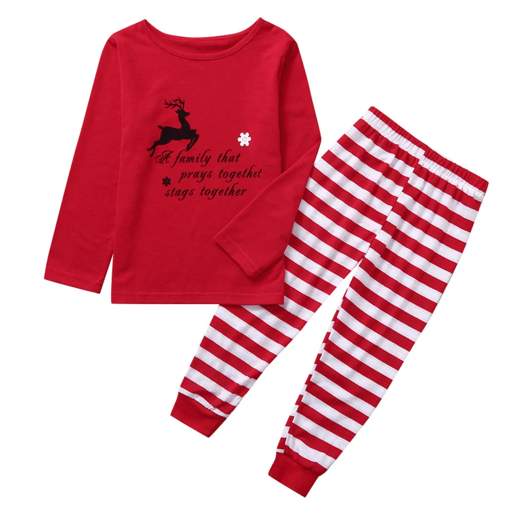 LOOZYKIT; Рождественский комплект одежды красного цвета для всей семьи; зимние пижамы; одинаковые комплекты для семьи для мамы, папы и ребенка; вечерние комплекты одежды для всей семьи