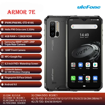 

Ulefone Armor 7E Rugged Mobile Phone Helio P90+128G Smartphone 2.4G/5G WiFi Waterproof IP68 Global Version Android 9.0 NF