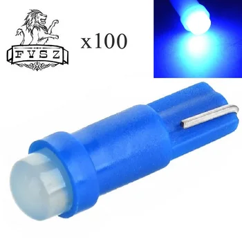 

100Pcs T5 COB Car Light Instrument Light SMD LED Automobiles Light-emitting Diode Dashboard Light Bulb Auto Interior Small Lamp