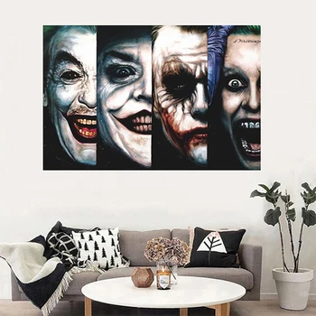 

Hd Printed Evil Joker Pictures Canvas Painting Nordic Home Wall Decoration Modular Movie Figure Poster Living Room Frame Artwork
