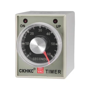 

uxcell AC220V 60S 8 Terminals Range Adjustable Delay Timer Time Relay AH3-3