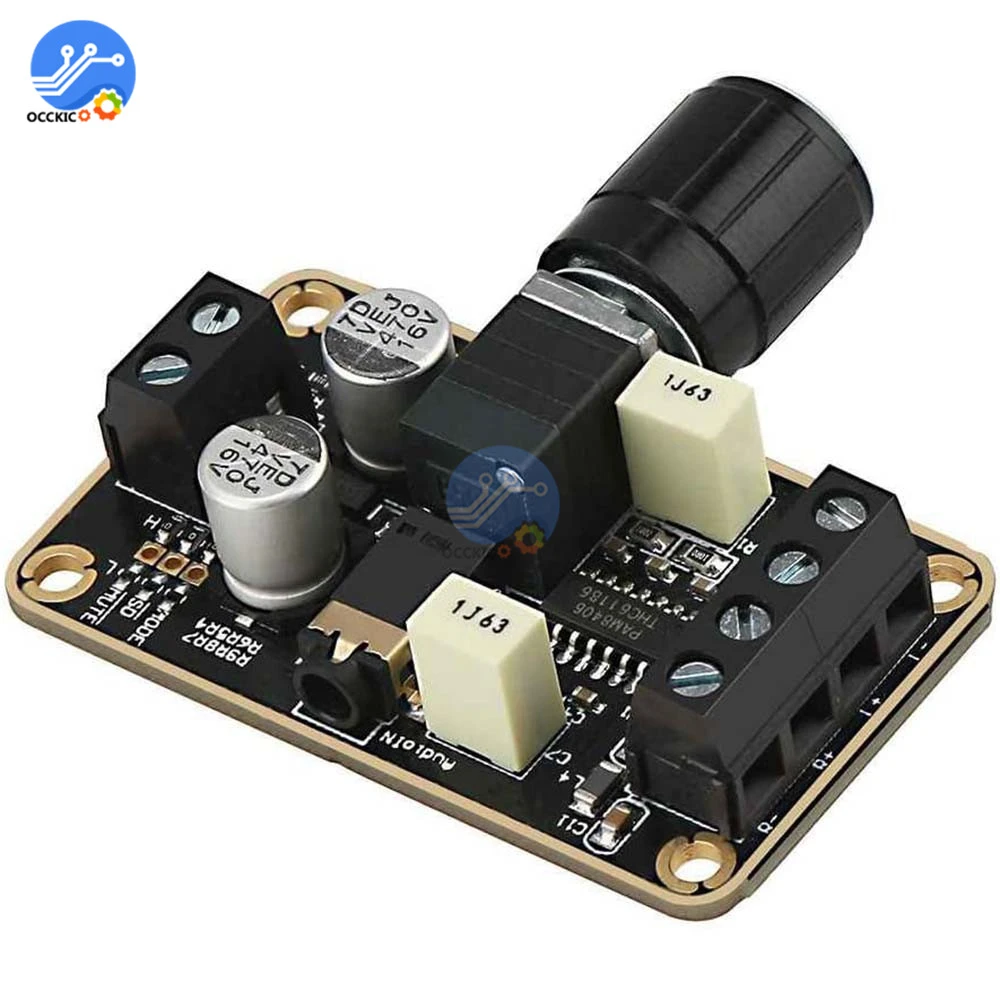 amplificadora Digital PAM8406 5W + 5W DC 5V clase D, amplificador de estéreo con Control de volumen, de sonido|Chip de amplificador operacional| - AliExpress