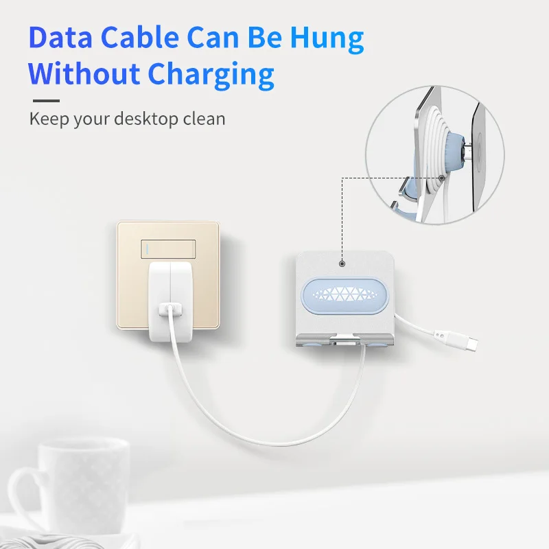 Montagem na Parede Suporte do Telefone Suporte de Caixa de Armazenamento Ankndo Universal Auto-adesivo Rotatable Móvel Carregável Multifuncional 7 Telefonia e Comunicação