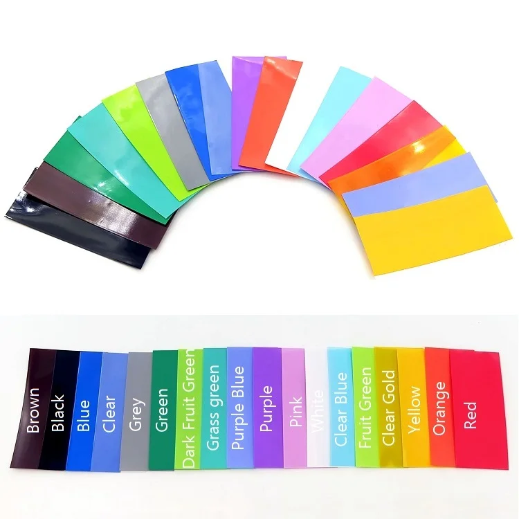 Термоусадочная трубчатая лента из ПВХ 100 шт. защитная пленка для батарей 18650 72 мм x