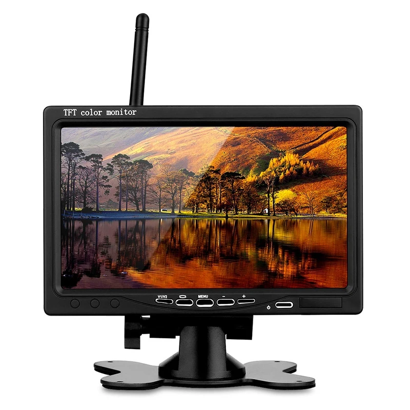 

OPQ-HD Wireless 7 inch Monitor Rear View Back Up Reverse 4 Cameras Kit for Truck VAN RV