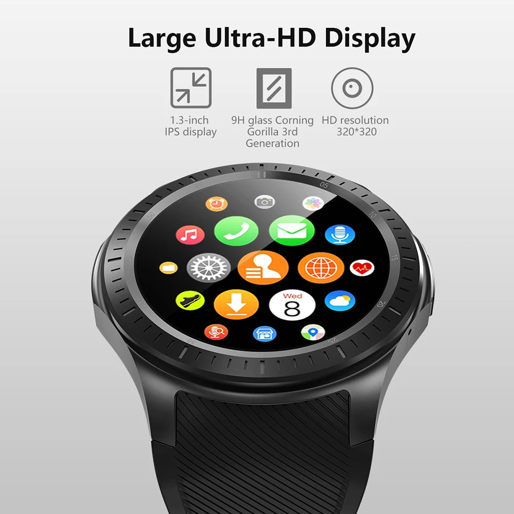 Dm368plus 1 Гб+ 16 Гб монитор сердечного ритма 4G звонок WiFi gps Шагомер Смарт часы
