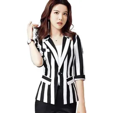 2019 New Fashion Spring Summer Suit Edition Temperament Leisure Stripe Sweet Wind Tide Female Professional Suit Coat 2019 New Fashion Spring Summer Suit Edition Temperament Leisure Stripe Sweet Wind Tide Female Professional Suit Coat
