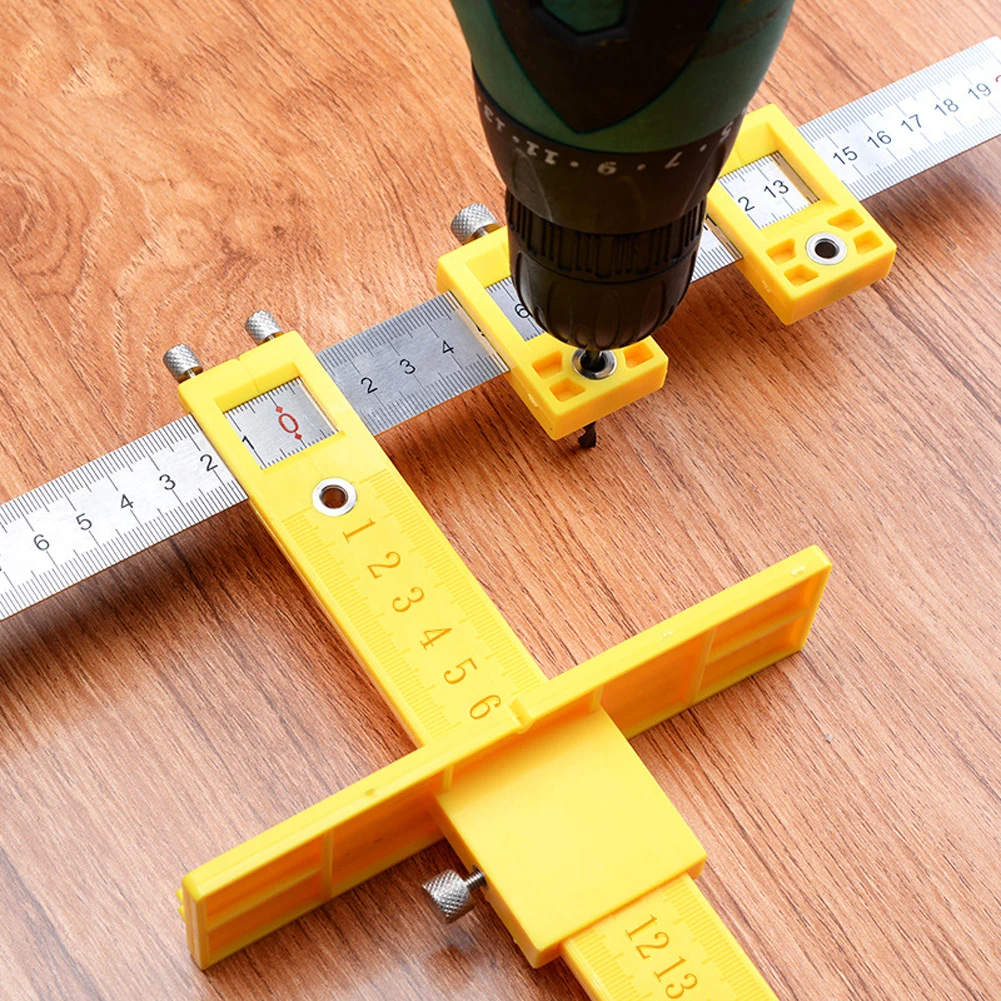 

Detachable Hole Punch Jig Tool Center Drill Bit Guide Set Sleeve Cabinet Hardware Locator Wood Drilling Woodworking Tool NEW