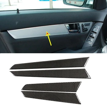 

Car Carbon Fiber Interior Door Panel Cover Trim for Mercedes Benz C Class W204 08-13