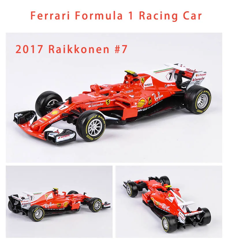 Bburago 1/43 1:43 F1 формула 1 Vettel#5 гоночный автомобиль литья под давлением дисплей Модель игрушки для детей мальчиков и девочек