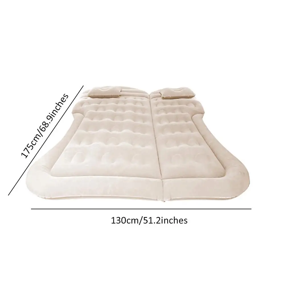 Car Iatable Bed SUV Auto Mattress Rear Row Car Travel Sleeping Pad Off-road Air Bed Camping Mat Air Mattress Accessories