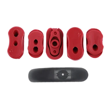 

1x Front Mudguard Fender Guard for Xiaomi Mijia M365 Black & 5x Charging Port/Pole Hole/Tail Light Power Line