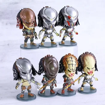 

The Predator P1 City Hunter Concrete Jungle Elder Scar Wolf Predator Q Version Figures Toys Dolls Set 7pcs