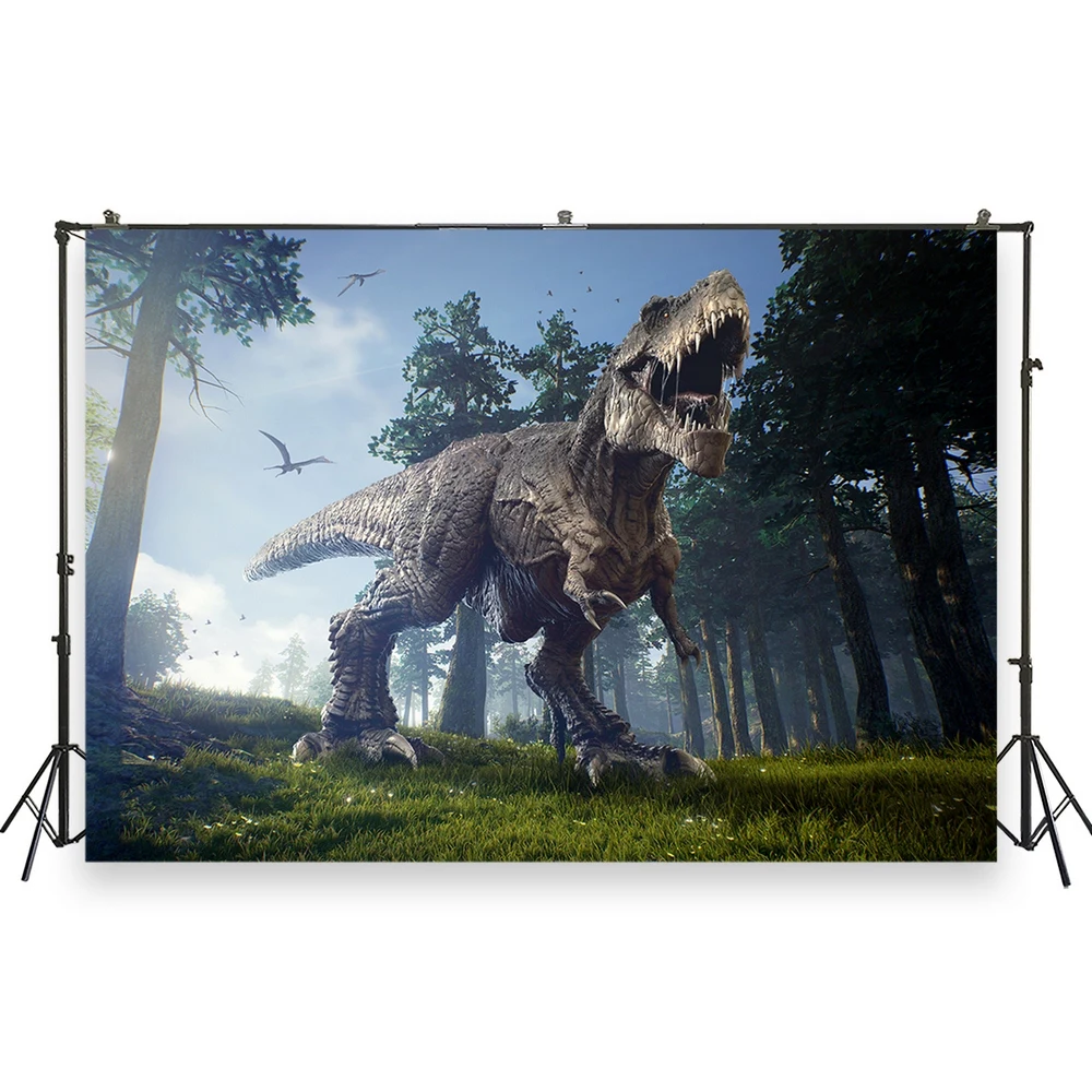 

HUAYI Photo Background Newborns Baby Shower Birthday Photography Backdrops dinosaur party Studio Photobooth Backdrop XT-6981