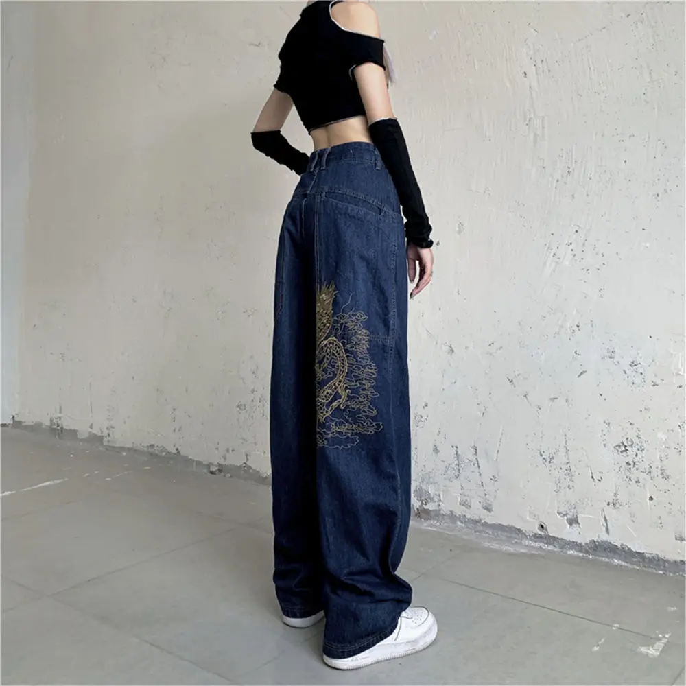 American retro embroidered jeans 14