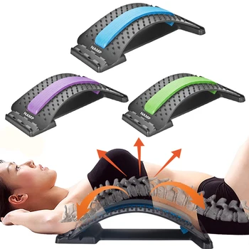

Back Stretcher Massager Neck Waist Pain Relief Magic Support Massage Home Muscle Stimulator Relaxation Posture Corrector