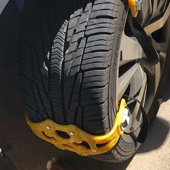 

4PCS/8PCS Car Tyre Winter Roadway Safety Thickened Snow Adjustable Anti-skid Safety Double Snap Skid Wheel TPU Chains