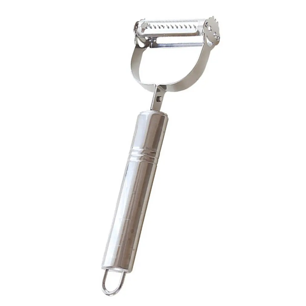 

Stainless Steel Peeler Melon Fruit Shavings Kitchen Gadgets Smile Double-Head Grater Creative Paring Knife