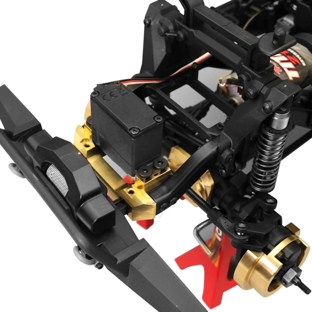 Hochleistungs-Gegengewichtssatz aus Messing, Portal-Antriebsachsgehäuse, Stoßstangenhalterung für 1/10 RC Cwawler TRX4 TRX6 Upgrade-Teil – Detail 28