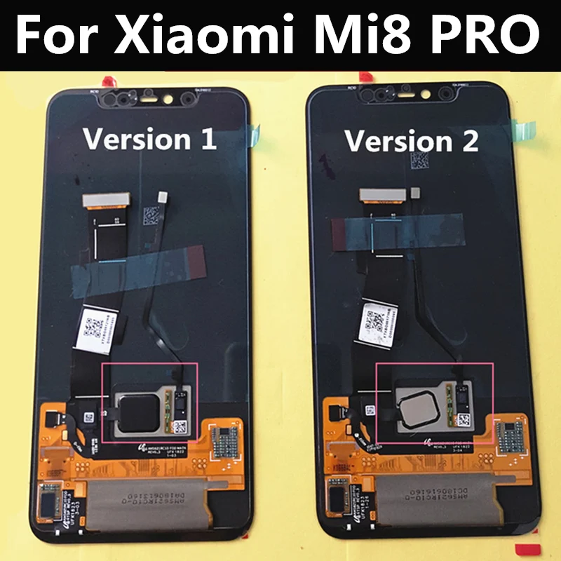 ЖК дисплей AMOLED для Xiaomi Mi8 PRO Mi 8 Explorer экран со сканером отпечатков пальцев