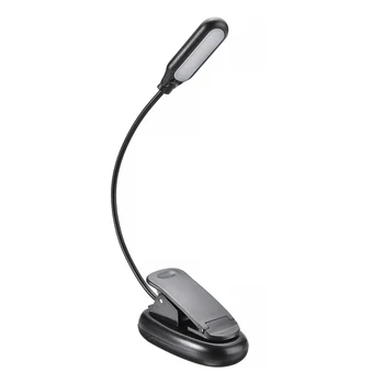 

Led Book Light Mini Clip-On Flexible LED Lamp Light Book Reading Lamp USB Rechargeable Adjustable Table Desk Lights