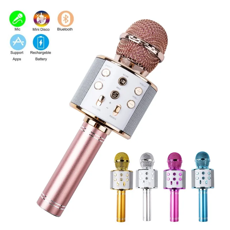 Bluetooth ручной караоке-динамик игровой автомат для детей и взрослых домашний