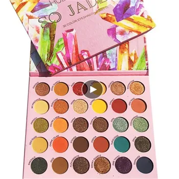 

HUDAMOJI 30 Color Crystal Profession Matte Eyeshadow Palette Glitter Highlighter Shimmer Makeup Pigment Palette Lasting TSLM1