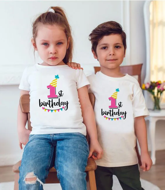 1 предмет, Семейные комплекты «It's My First Birthday» футболки на день рождения для мамы, папы, дочки и сына вечерние футболки для маленьких мальчиков и девочек