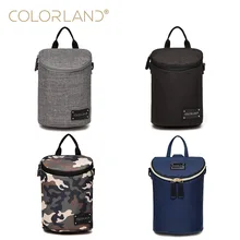 COLORLAND детская Пеленка, термос с изоляцией, сумки для ланча, водонепроницаемый держатель для детской бутылочки, сумка на плечо для хранения еды