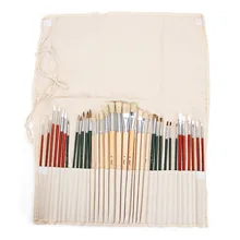 Поперечная граница для 36 24 смешанных передних смешанных волос алюминиевая трубка бревен стержень черный вино красный стержень набор кистей геохрология пера Курта