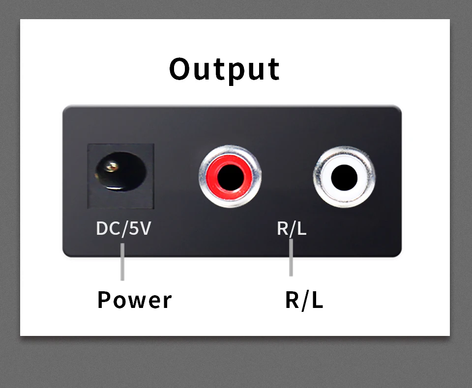 Цифро-аналоговый преобразователь DAC цифровой SPDIF Toslink в аналоговый стерео аудио L/R конвертер адаптер с оптическим кабелем для ТВ DVD