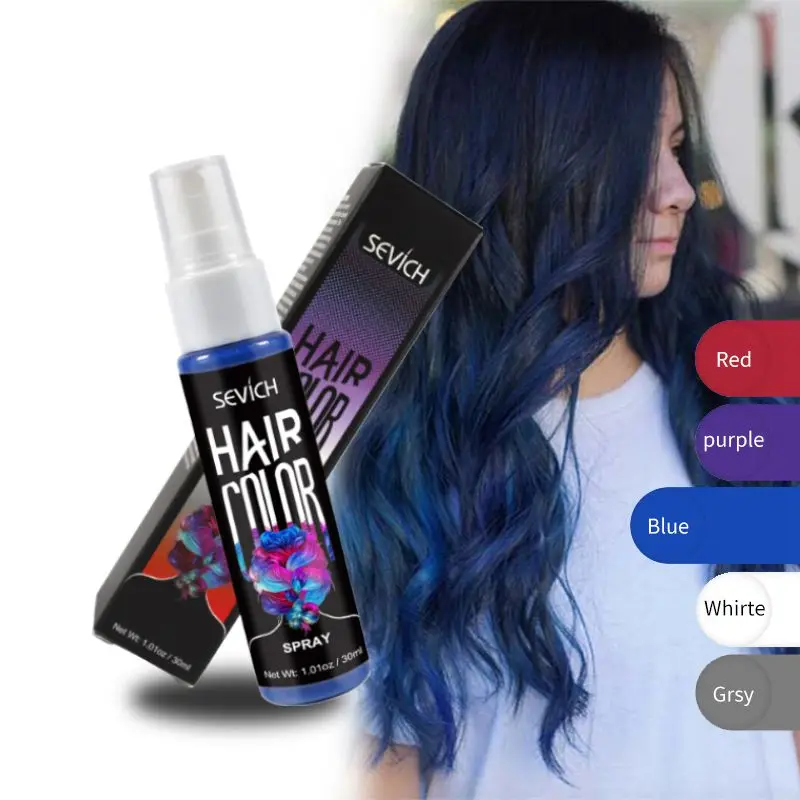 Sevich Blue Color Liquid Spray Temporary Hair Dye Unisex Hair Color Dye Instant color dye Washable Hair Color Dye Hair Styling
