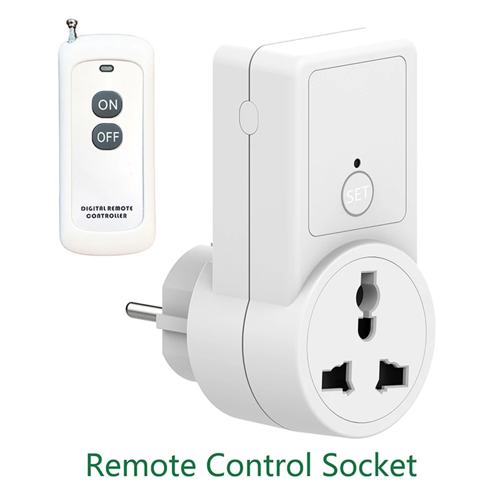 433MHZ RF Wireless Remote Control Power Outlet Light Switch Socket Remote  Control Socket EU 433Mhz For Smart Home