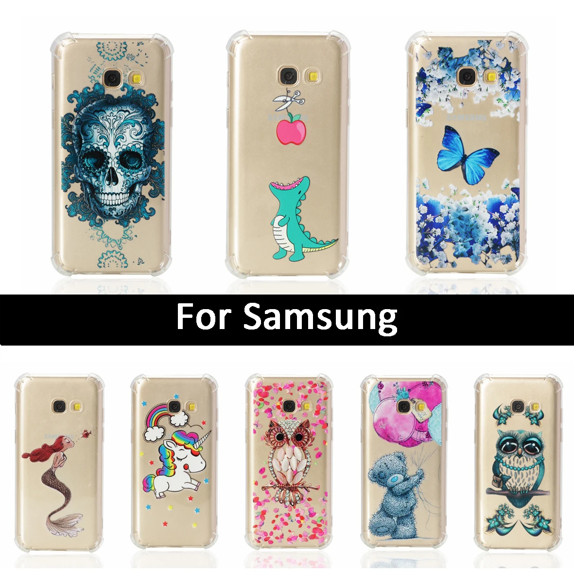 Чехол для Samsung Galaxy J1/J2/J3/J5/J7 Grand/Prime/Pro 2015/2016/2017/2018 ТПУ силиконовый чехол Smasung J310/J510/J700